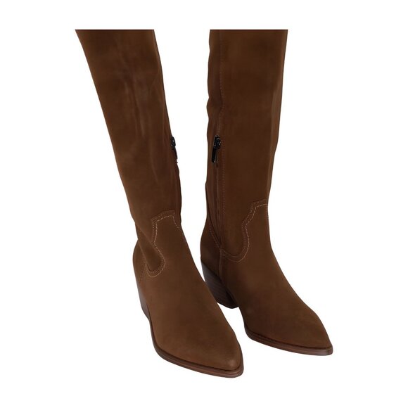 Nine West Women's ORECE Knee High Boot, Cognac, Size 5.5 - Picture 1 of 5
